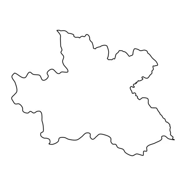 Região Hradec Kralove Unidade Administrativa República Checa Ilustração Vetorial —  Vetores de Stock