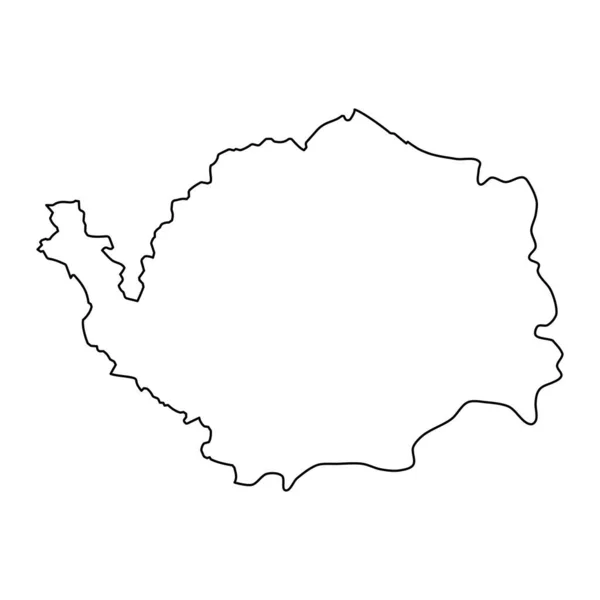 Región Karlovy Vary Unidad Administrativa Región Carlsbad República Checa Ilustración — Archivo Imágenes Vectoriales
