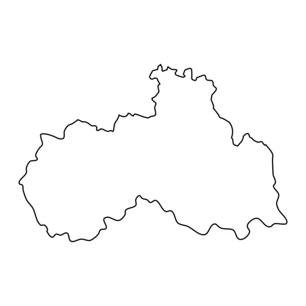 チェコ共和国の自由地域行政単位 ベクターイラスト — ストックベクタ