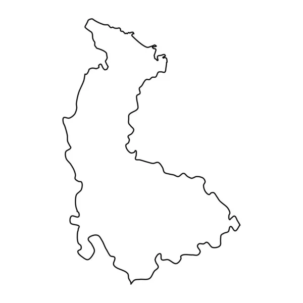 チェコ共和国のオロモウツ地方行政単位 ベクターイラスト — ストックベクタ