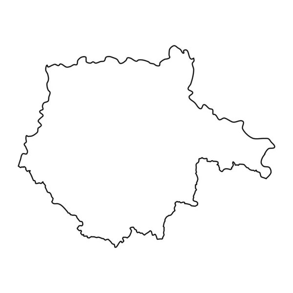 Administratieve Eenheid Van Tsjechische Republiek Regio Zuid Bohemen Vectorillustratie — Stockvector
