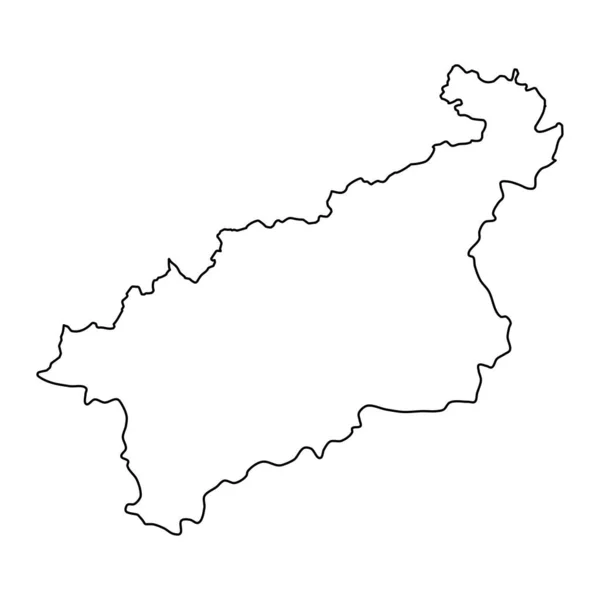 チェコ共和国のウスティ ラベム地域またはウステッキー地域行政単位 ベクターイラスト — ストックベクタ