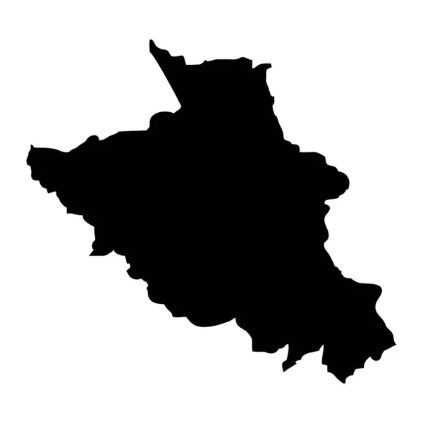 ラダック地方地図 インドの行政区画 ベクターイラスト — ストックベクタ