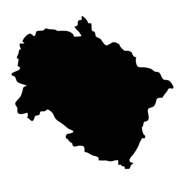 Uttarakhand State Map Адміністративний Поділ Індії Приклад Вектора — стоковий вектор