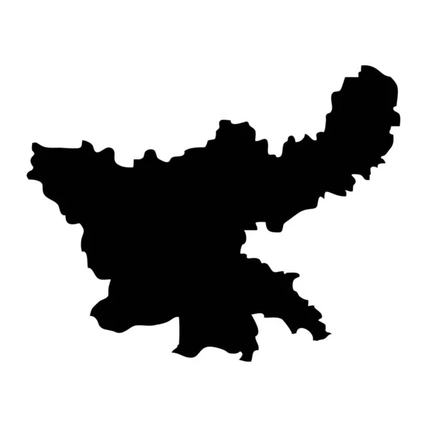 Jharkhand Κρατικός Χάρτης Διοικητική Διαίρεση Της Ινδίας Εικονογράφηση Διανύσματος — Διανυσματικό Αρχείο