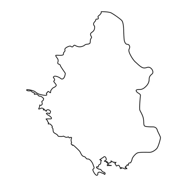 Mapa Regionu Epirus Správní Oblast Řecka Vektorová Ilustrace — Stockový vektor