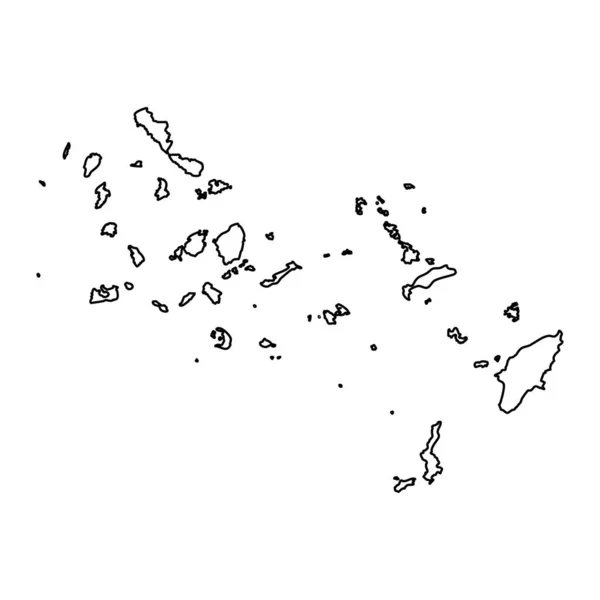 南エーゲ海地域地図 ギリシャの行政区 ベクターイラスト — ストックベクタ