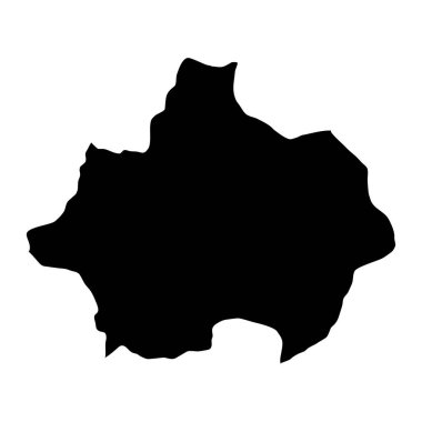 Kutahya ilinin haritası, Türkiye 'nin idari bölümleri. Vektör illüstrasyonu.