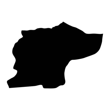 Duzce ilçe haritası, Türkiye 'nin idari bölümleri. Vektör illüstrasyonu.