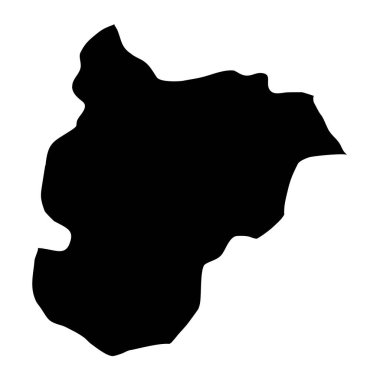 Bilecik haritası, Türkiye idari bölümleri. Vektör illüstrasyonu.