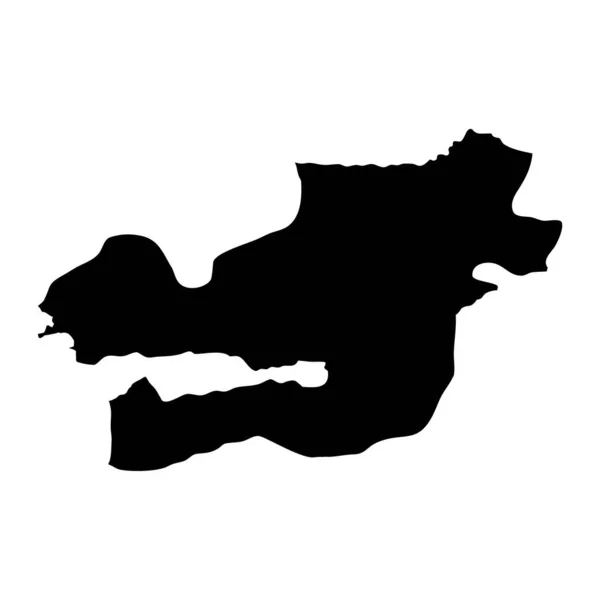 Карта Провинции Коджаэли Административное Деление Турции Векторная Иллюстрация — стоковый вектор