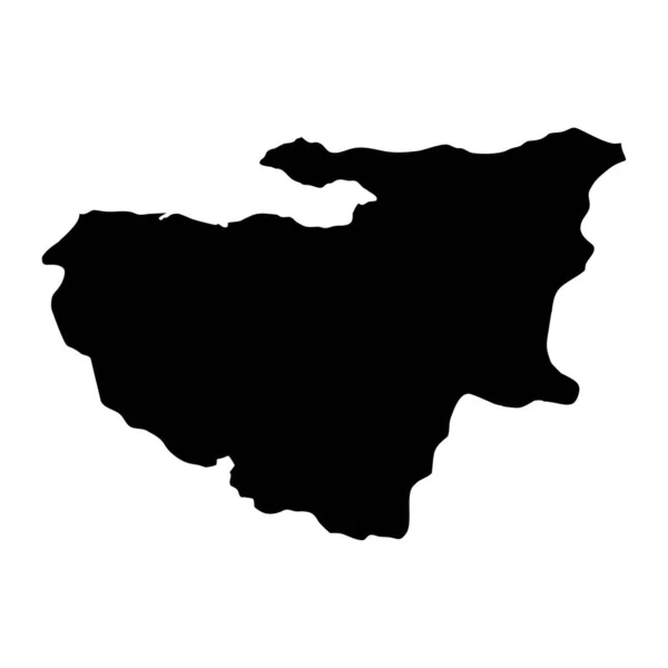 Bursa Provincia Mapa Divisiones Administrativas Turquía Ilustración Vectorial — Archivo Imágenes Vectoriales