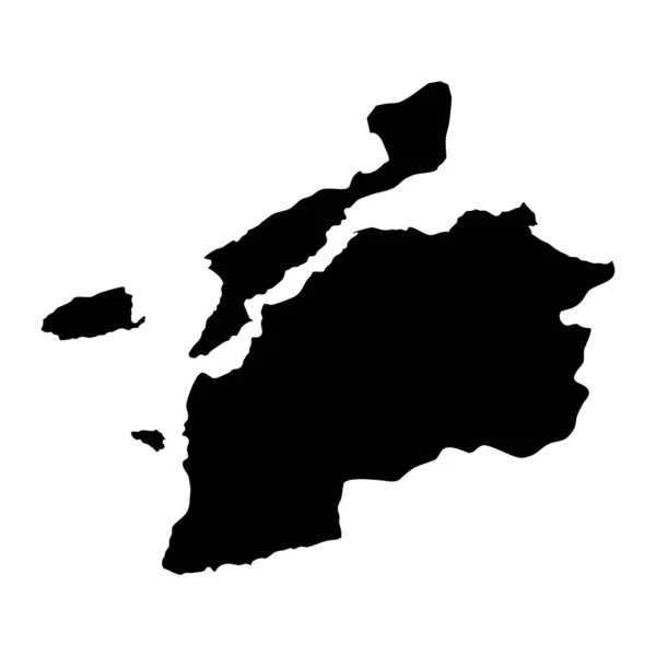 Canakkale Mapa Província Divisões Administrativas Turquia Ilustração Vetorial — Vetor de Stock