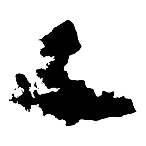 イズミル州地図 トルコの行政区画 ベクターイラスト — ストックベクタ