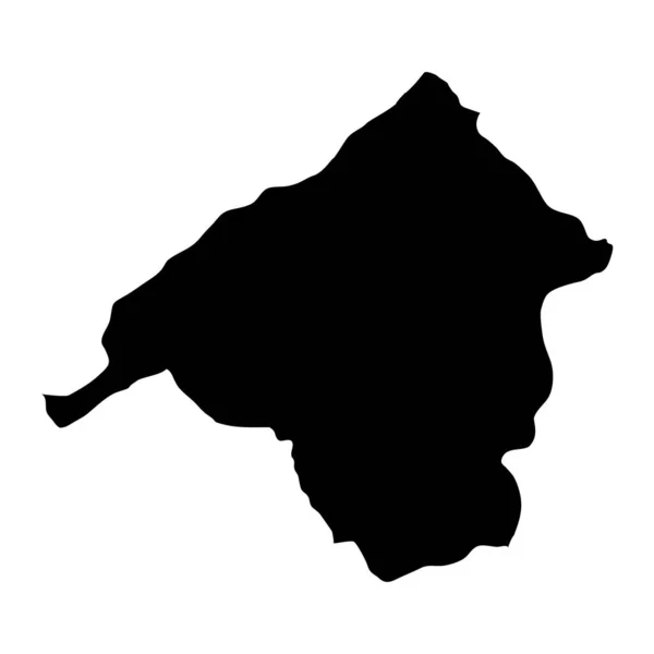 イスパルタ州地図 トルコの行政区画 ベクターイラスト — ストックベクタ