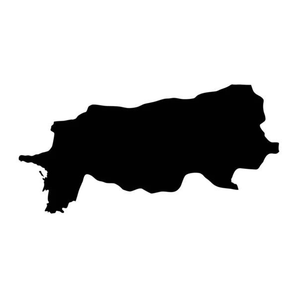 Karte Der Provinz Aydin Verwaltungseinheit Der Türkei Vektorillustration — Stockvektor