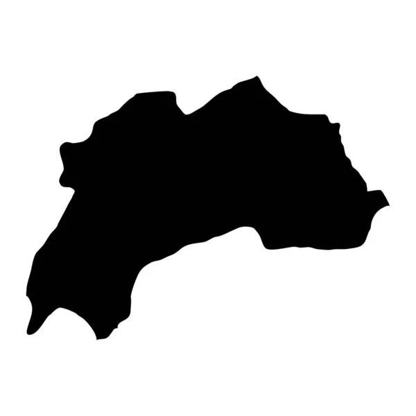ブルドゥール州地図 トルコの行政区画 ベクターイラスト — ストックベクタ