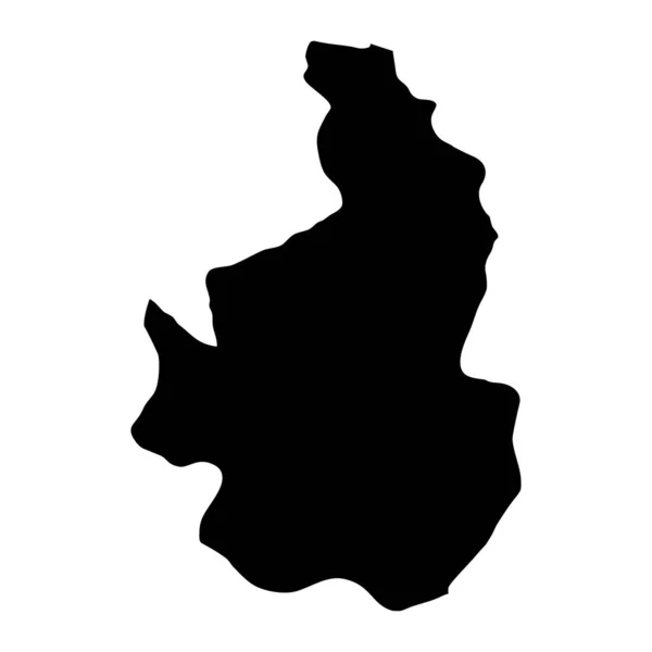 Карта Провінції Невахір Адміністративний Поділ Туреччини Приклад Вектора — стоковий вектор