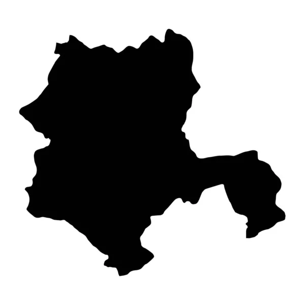 Carte Province Konya Divisions Administratives Turquie Illustration Vectorielle — Image vectorielle