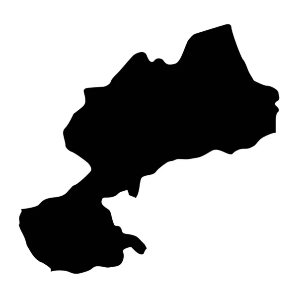 カラマン州地図 トルコの行政区画 ベクターイラスト — ストックベクタ