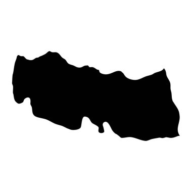 Trabzon ilinin haritası, Türkiye 'nin idari bölümleri. Vektör illüstrasyonu.