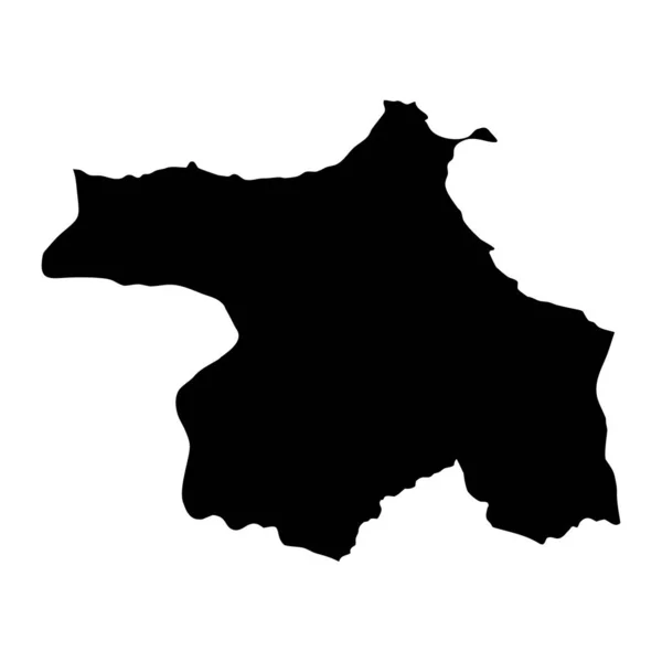 锡罗普省地图 土耳其行政区划 矢量说明 — 图库矢量图片