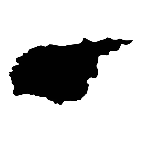 Tunceli Provincia Mapa Divisiones Administrativas Turquía Ilustración Vectorial — Vector de stock