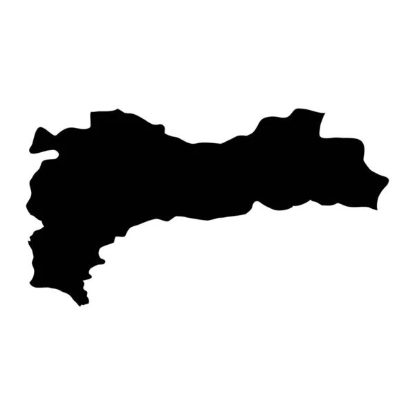 Erzincan Provinz Karte Verwaltungseinheiten Der Türkei Vektorillustration — Stockvektor