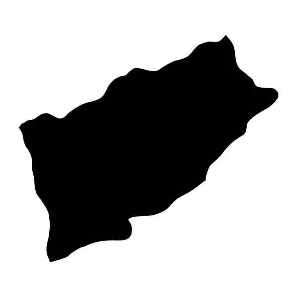 Carte Province Rize Divisions Administratives Turquie Illustration Vectorielle — Image vectorielle