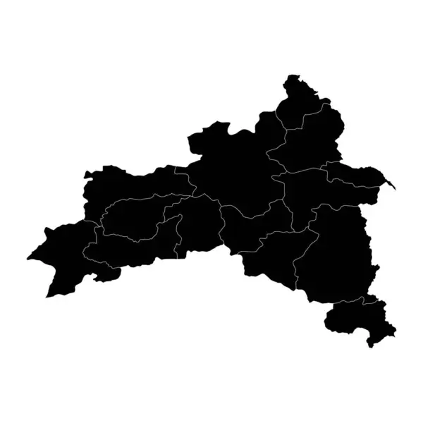 東アナトリア地方地図 トルコの行政区画 ベクターイラスト — ストックベクタ