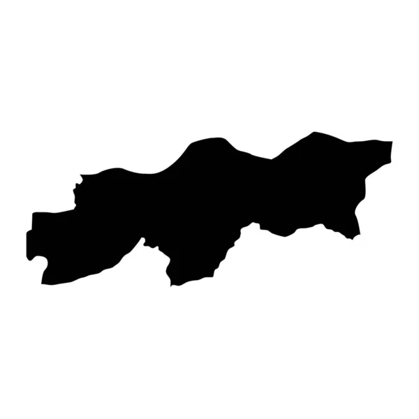 Karte Der Provinz Sirnak Verwaltungseinheit Der Türkei Vektorillustration — Stockvektor