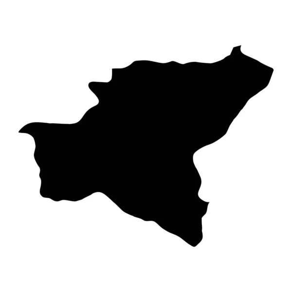 Mapa Bitlis Provincia Divisiones Administrativas Turquía Ilustración Vectorial — Vector de stock
