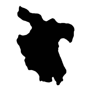 San Martin haritası, Peru bölgesi. Vektör İllüstrasyonu.