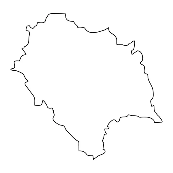 Himachal Pradesh Carte État Division Administrative Inde Illustration Vectorielle — Image vectorielle