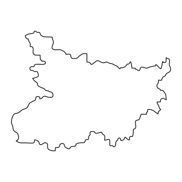Mapa Estado Bihar Divisão Administrativa Índia Ilustração Vetorial —  Vetores de Stock