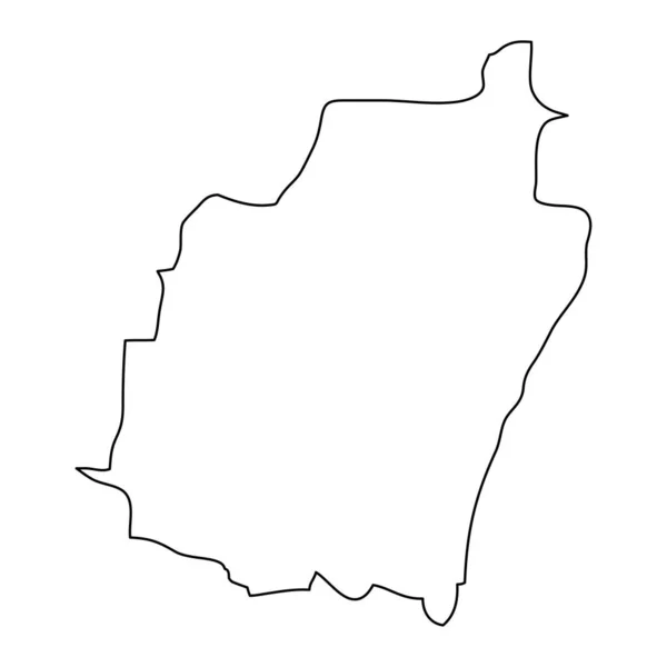 Manipur Mapa Estado Divisão Administrativa Índia Ilustração Vetorial —  Vetores de Stock