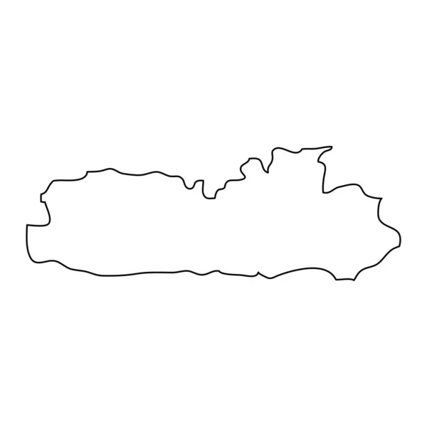 Carte État Meghalaya Division Administrative Inde Illustration Vectorielle — Image vectorielle