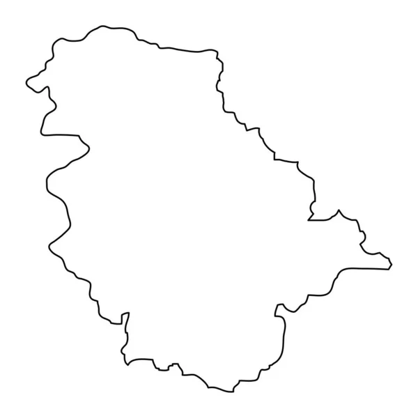 Jammu Kashmir Region Map Administrative Division India Vector Illustration — Stock Vector