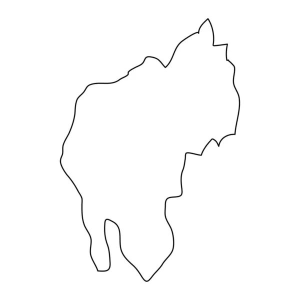 Κρατικός Χάρτης Της Τριπούρα Διοικητική Διαίρεση Της Ινδίας Εικονογράφηση Διανύσματος — Διανυσματικό Αρχείο