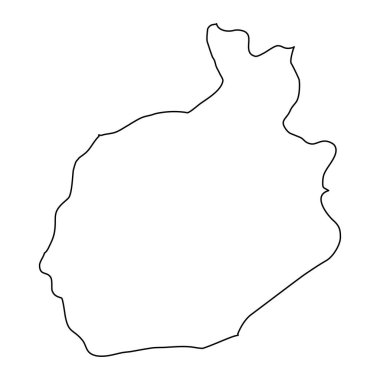 Aksaray haritası, Türkiye 'nin idari bölümleri. Vektör illüstrasyonu.