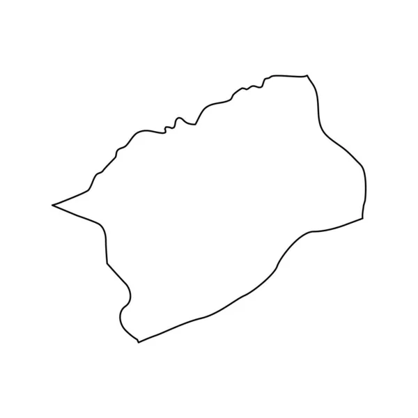 Mapa Provincia Bartin Divisiones Administrativas Turquía Ilustración Vectorial — Archivo Imágenes Vectoriales