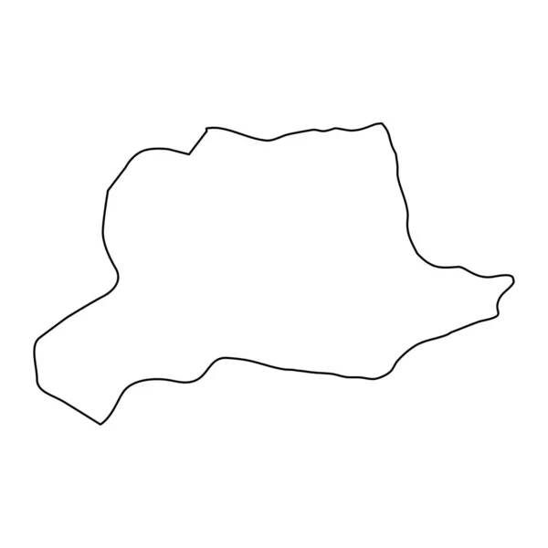 Bayburt Mapa Província Divisões Administrativas Turquia Ilustração Vetorial — Vetor de Stock