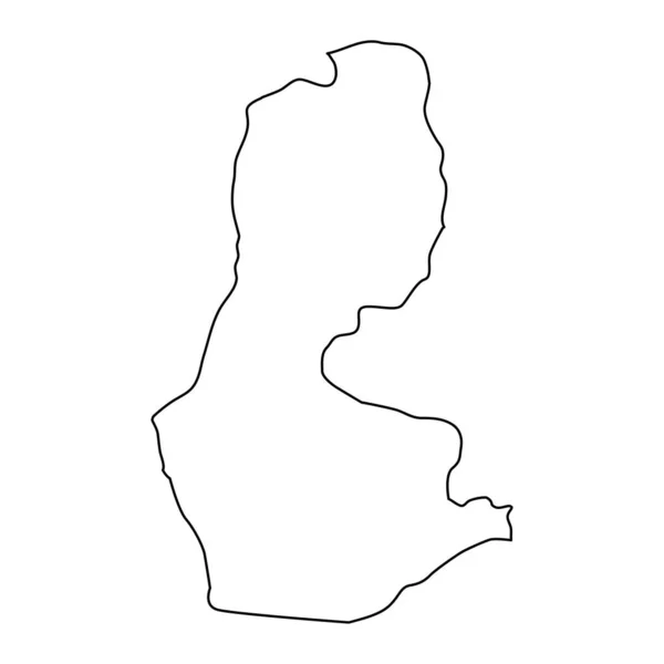 Carte Province Batman Divisions Administratives Turquie Illustration Vectorielle — Image vectorielle