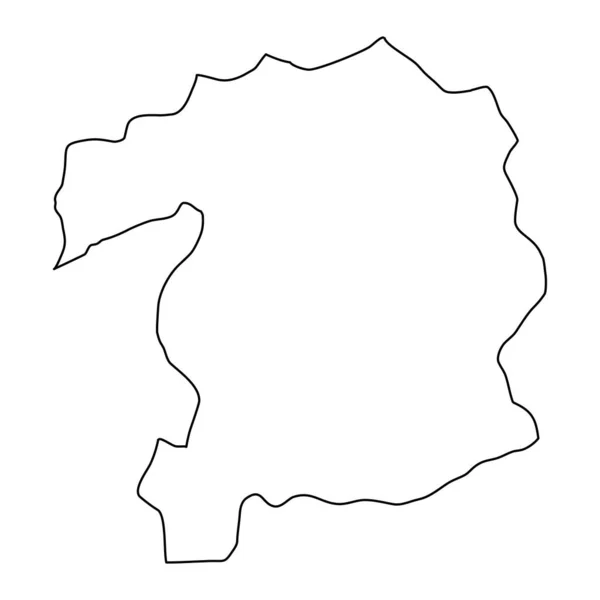Карта Провінції Бінгол Адміністративний Поділ Туреччини Приклад Вектора — стоковий вектор