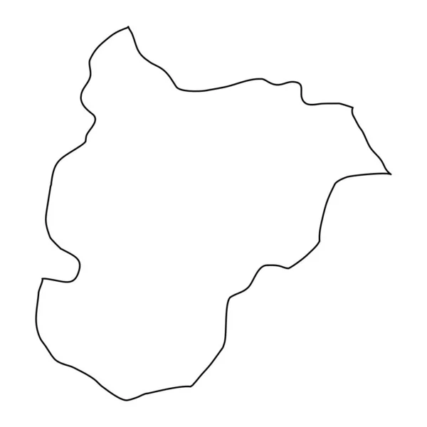 Біледжицька Провінційна Карта Адміністративний Поділ Туреччини Приклад Вектора — стоковий вектор