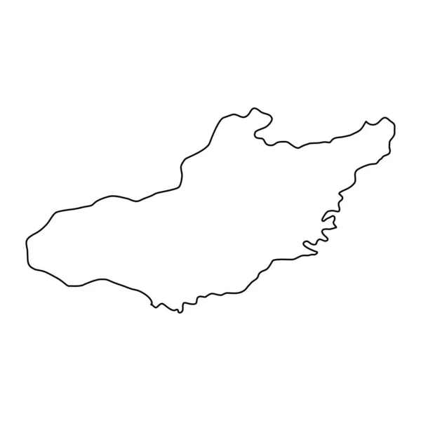 Carte Province Adiyaman Divisions Administratives Turquie Illustration Vectorielle — Image vectorielle