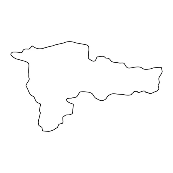 Landkarte Der Provinz Agri Verwaltungsgliederung Der Türkei Vektorillustration — Stockvektor