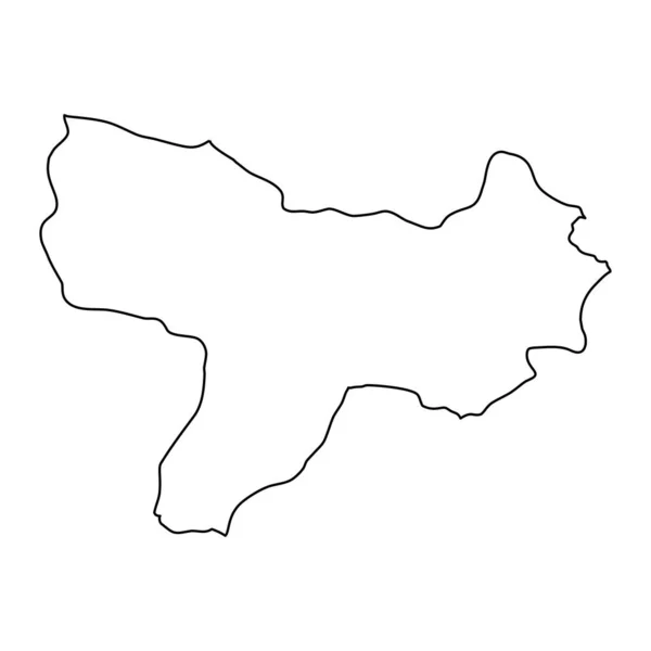 Amasya Provincia Mapa Divisiones Administrativas Turquía Ilustración Vectorial — Vector de stock