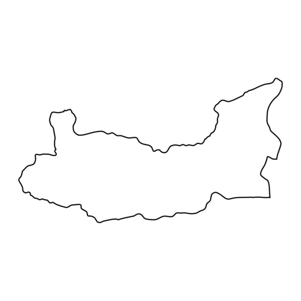 Karte Der Provinz Elazig Verwaltungseinheiten Der Türkei Vektorillustration — Stockvektor