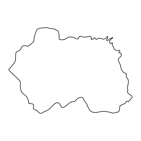 Карта Провінції Ескішехір Адміністративний Поділ Туреччини Приклад Вектора — стоковий вектор